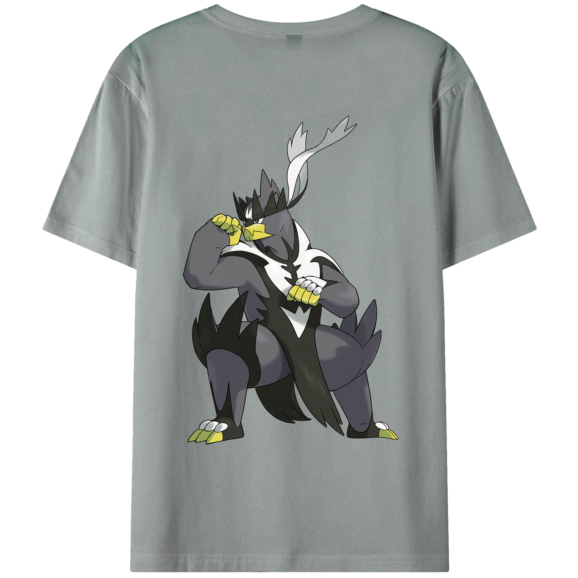 （画像用） ポケットモンスター Pokémon 綿100％ メンズ半袖Tシャツ（バックプリント） 通気性